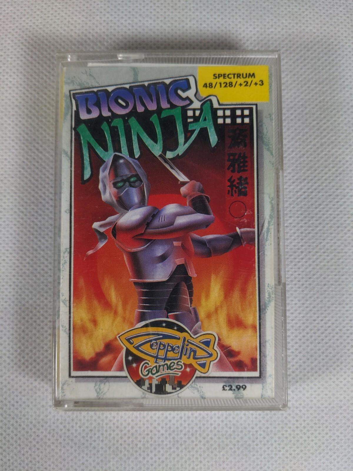 Bionic Ninja ZX Spectrum 48K 128K Game Cassette Tested & Working