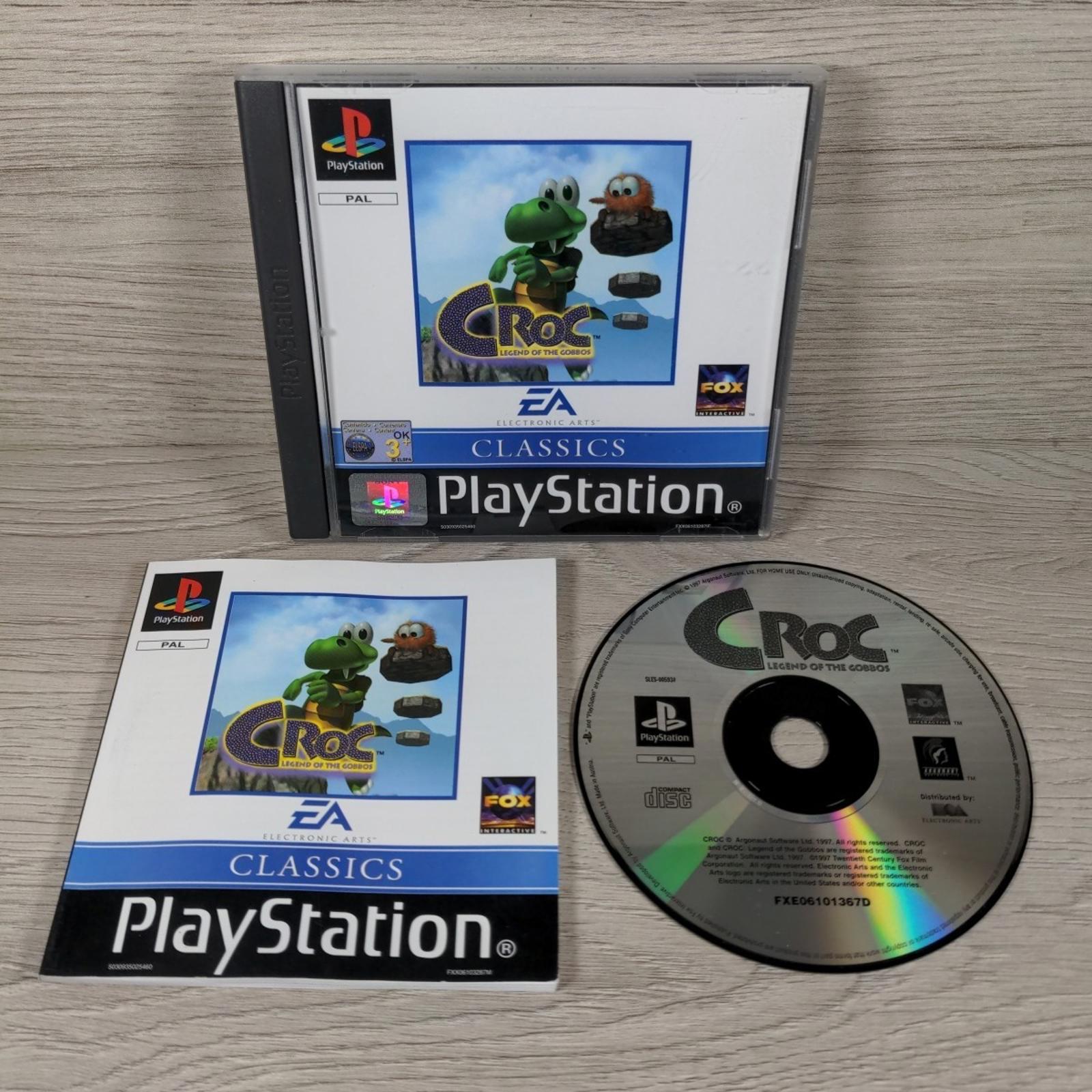 Croc Legend Of The Gobbos Playstation 1 PS1 Game + Manual