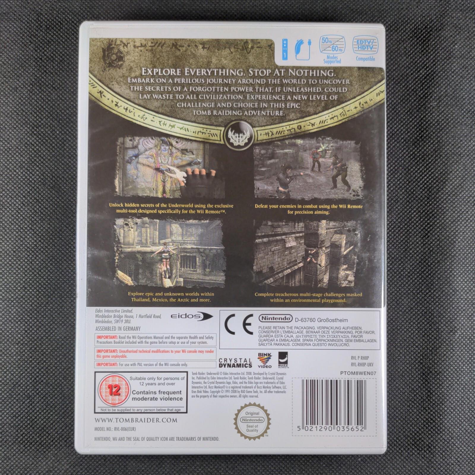 Tomb Raider Underworld  Nintendo Wii Game PAL Region