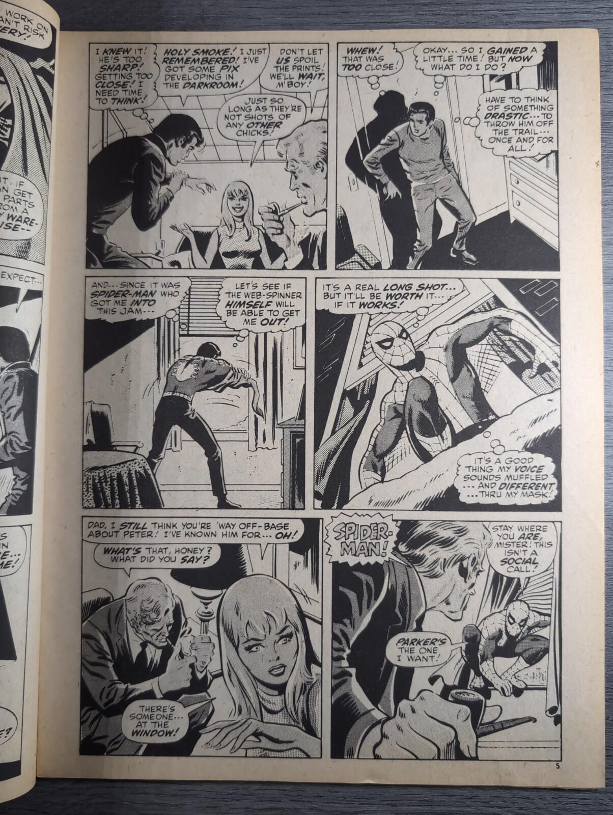 Spider-Man Comics Weekly No 107 Marvel Comics UK 1st March 1975 Vintage Comic
