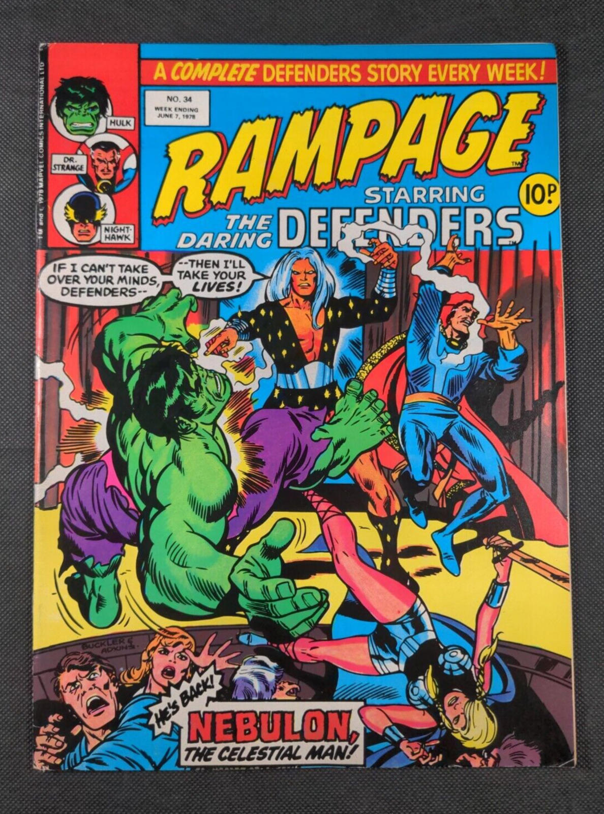 Marvel Comics - Rampage Starring The Daring Defenders - Issue No 34 June 1978 - Retrorama UK