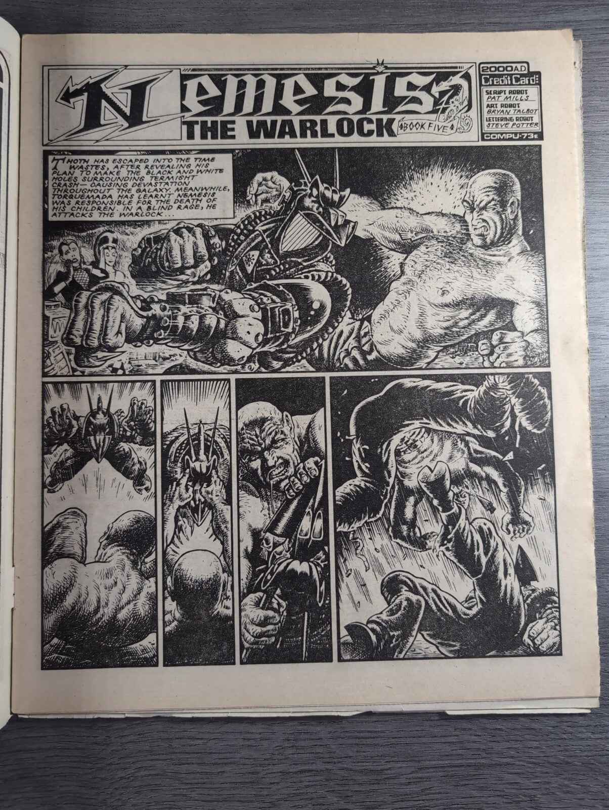 2000AD Prog 443 Featuring Judge Dread Comic 9th Nov 1985 Vintage Retro Comic