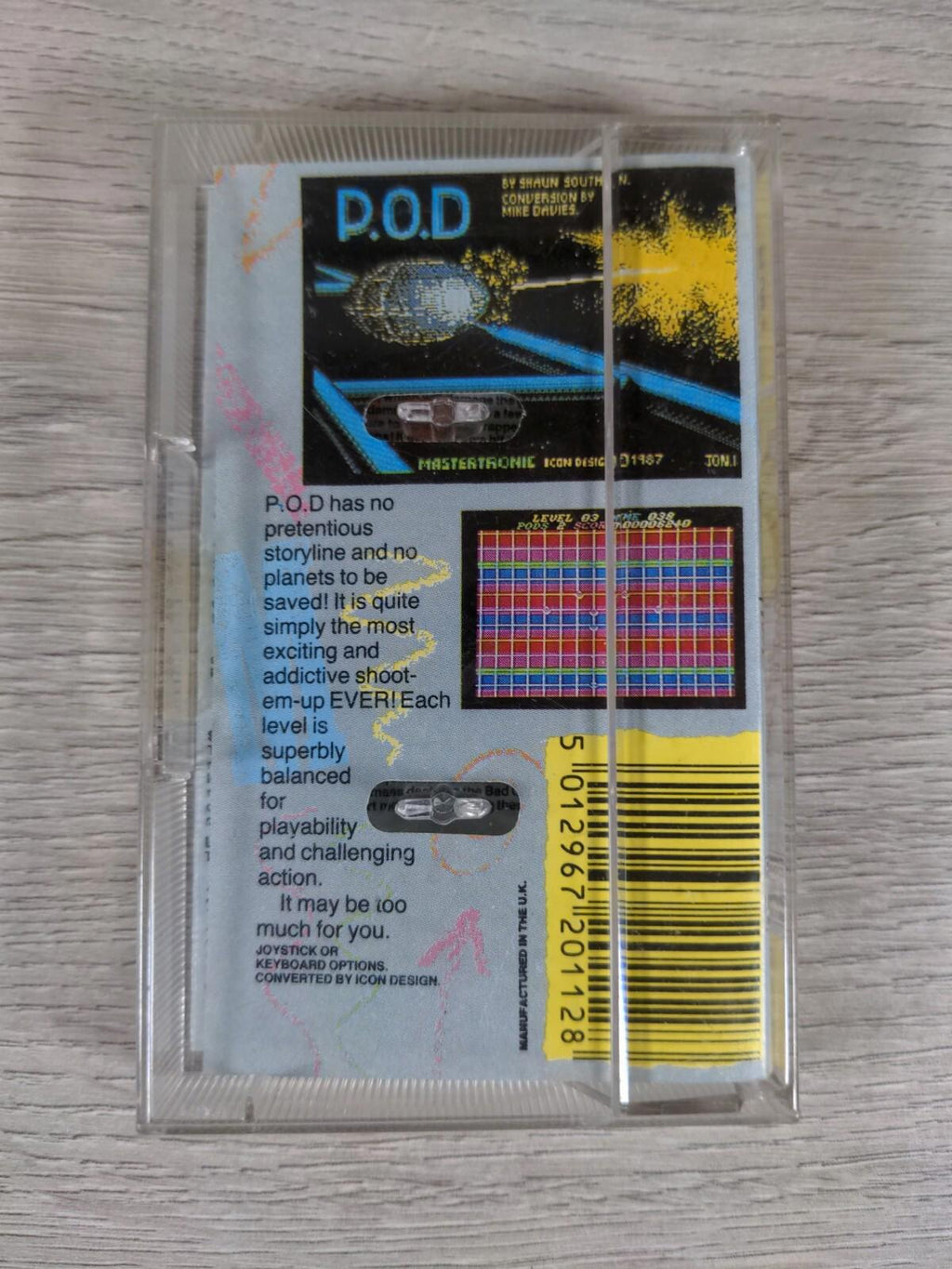 P.O.D Proof Of Destruction ZX Spectrum 48K 128K Game Cassette Tested & Working