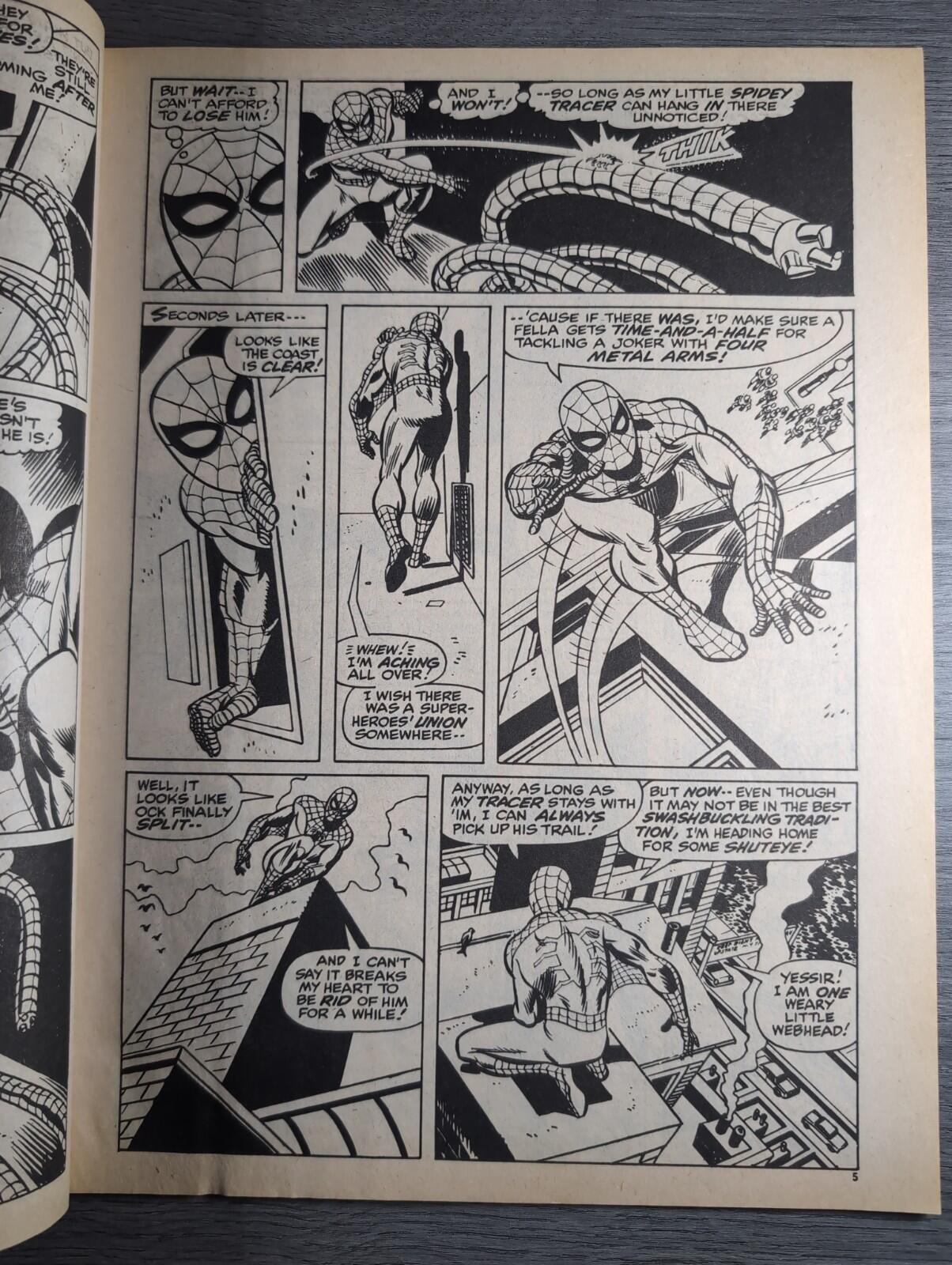 Spider-Man Comics Weekly No 117 Marvel Comics UK 10th May 1975 Vintage Comic