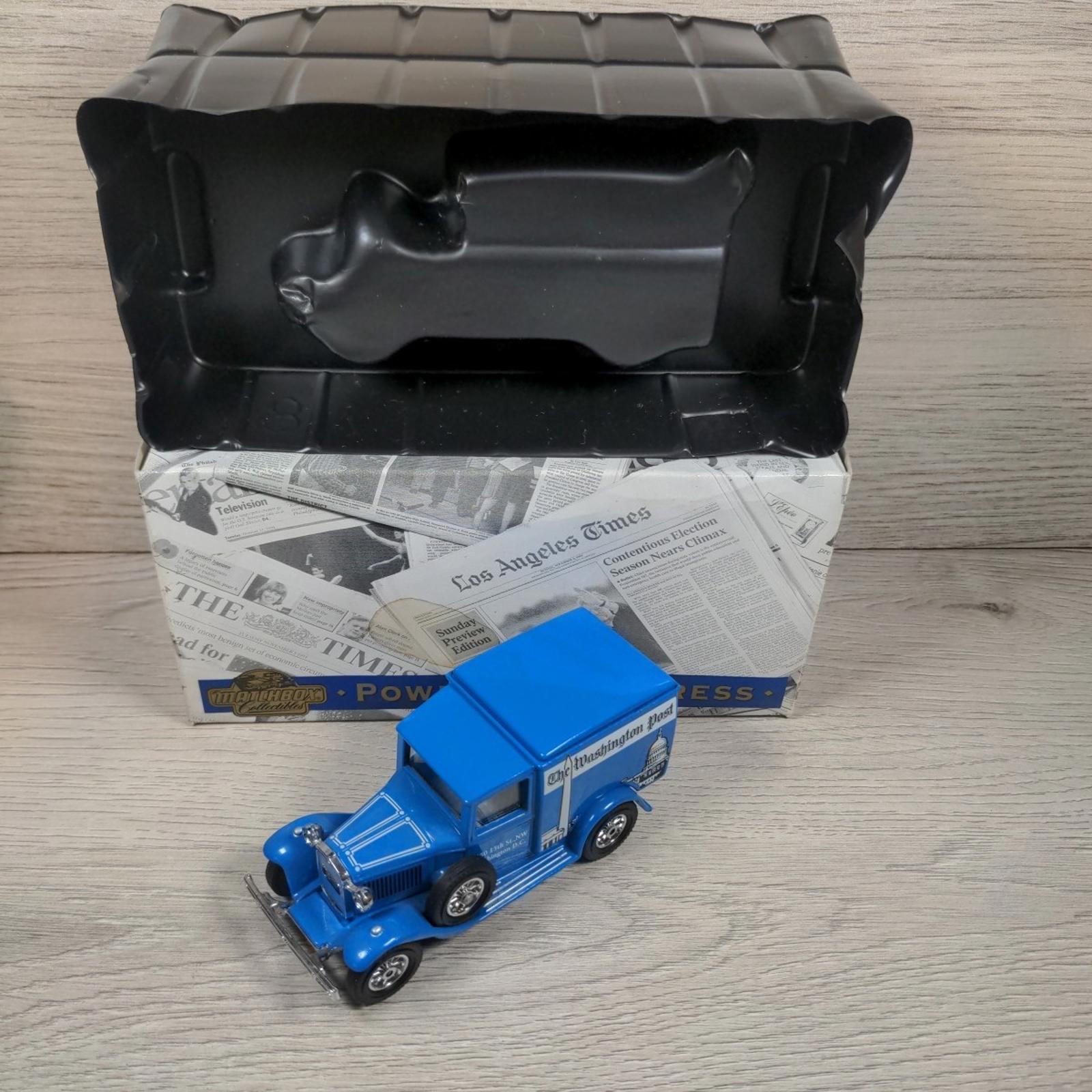 Matchbox Collectables  1930 Model A Ford Diecast Van YPP-08 Power Of The Press - Retrorama UK