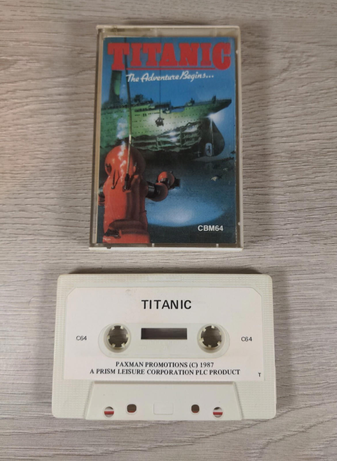 Titanic Commodore 64 C64 Game Cassette Tested & Working