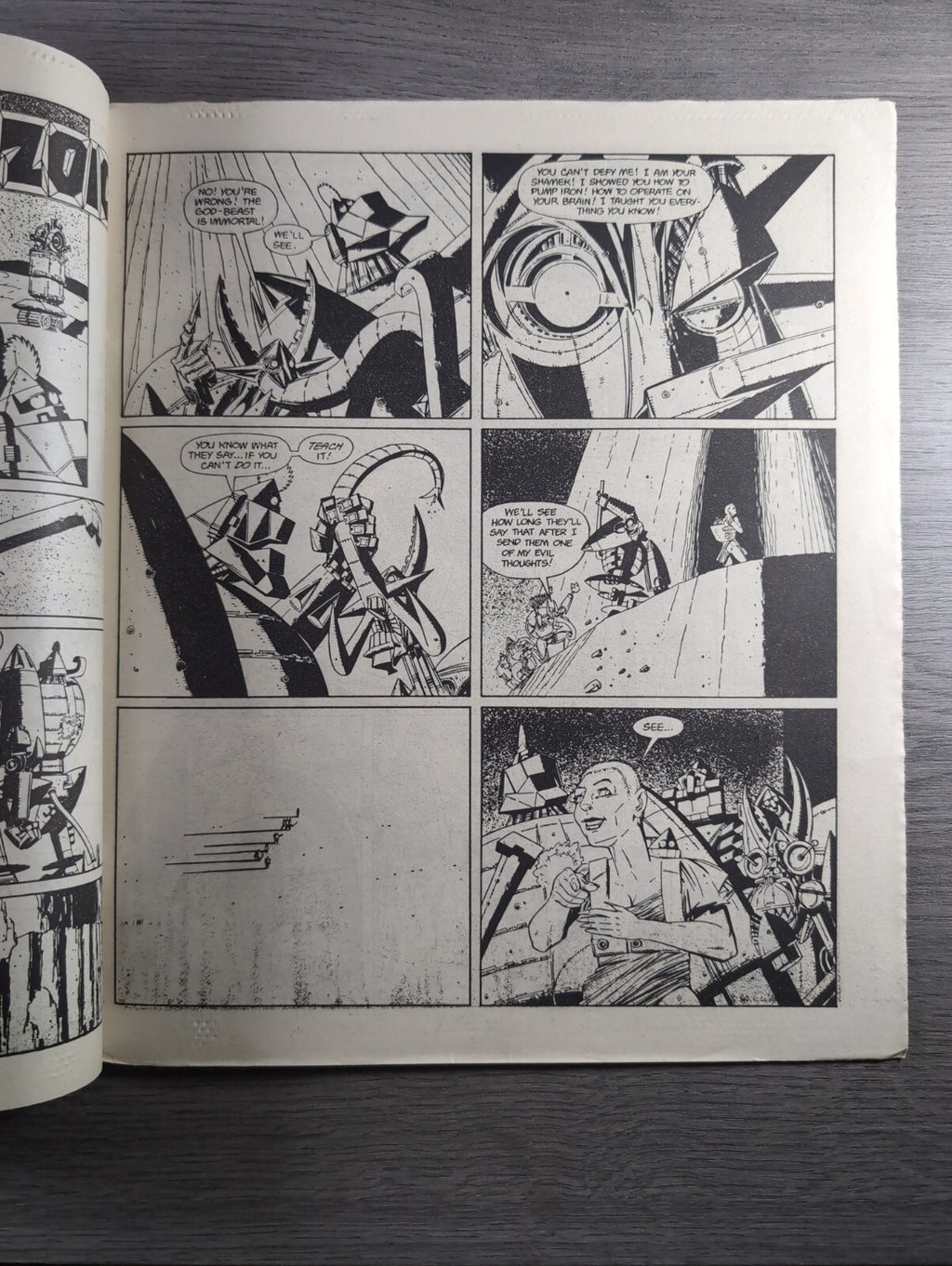 2000AD Prog 490 Featuring Judge Dread Comic 4th Oct 1986 Vintage Retro Comic