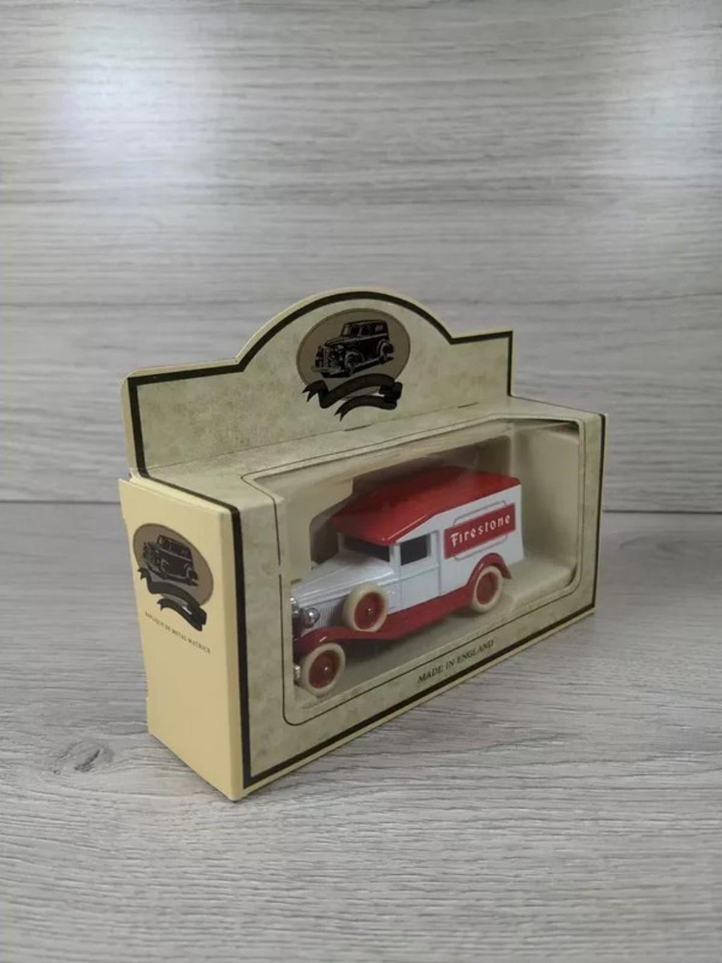 Lledo Promotional Models White & Red Firestone Van - Retrorama UK