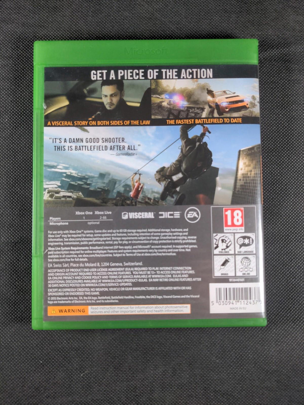 Battlefield Hardline Microsoft Xbox One Game Age 18+