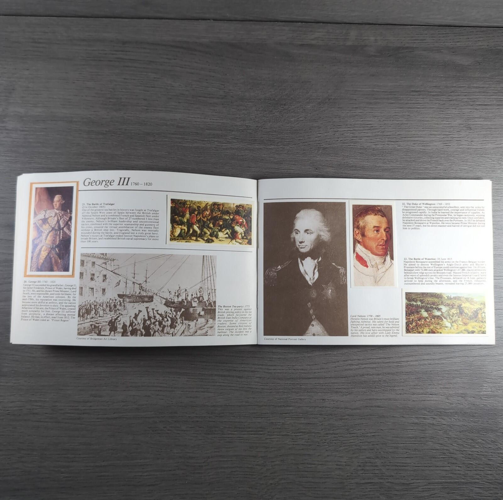 Brooke Bond Tea Picture Cards Album Queen Elizabeth I & II Complete Set
