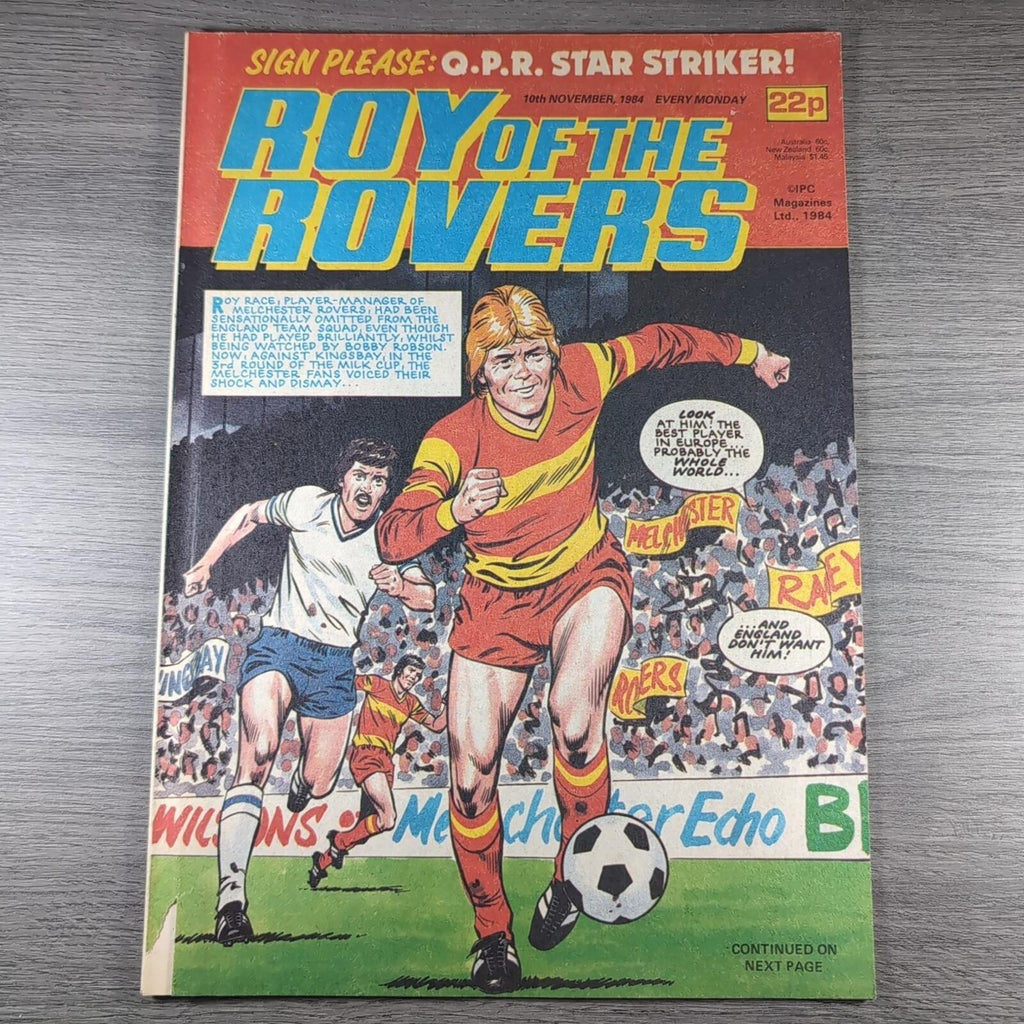 Roy of The Rovers 10th November 1984 Vintage Comic IPC Magazines