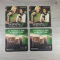 Guinness 4 x Vintage Beer Mats Pub Bar Coaster Breweriana - Retrorama UK