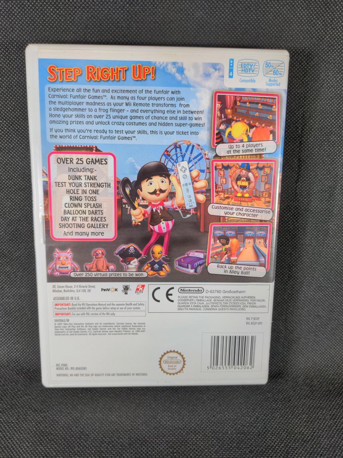 Carnival Funfair Nintendo Wii Game Over 25 Funfair Games