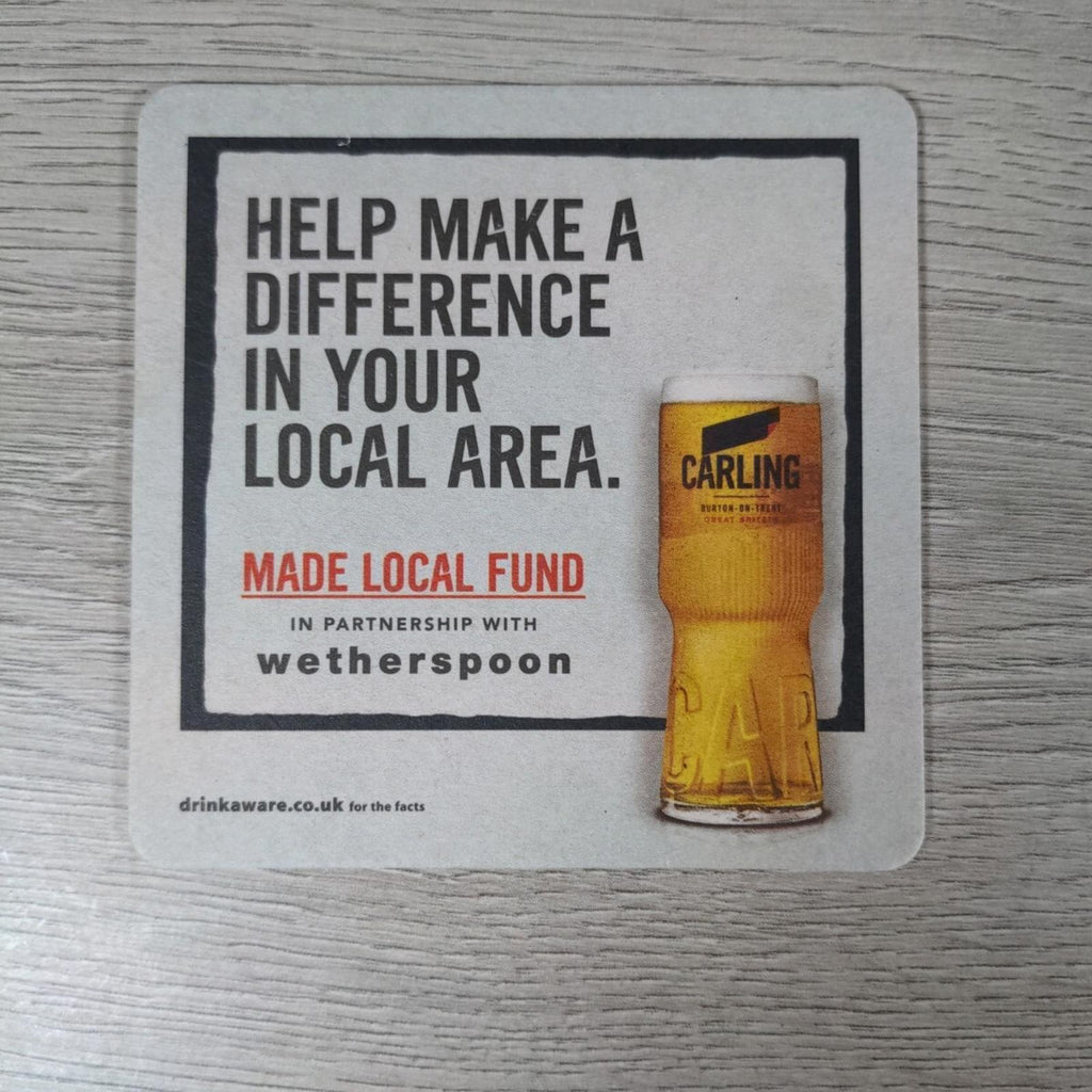 Carling 6 x Collectable Beer Mats Pub Bar Coaster Breweriana - Retrorama UK