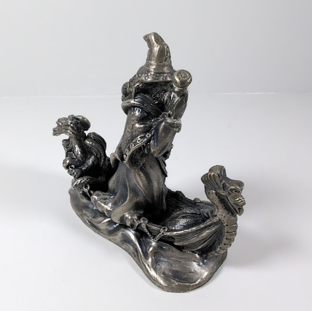 Myth & Magic The Wizard Of The Lake The Tudor Mint Pewter Metal Figure