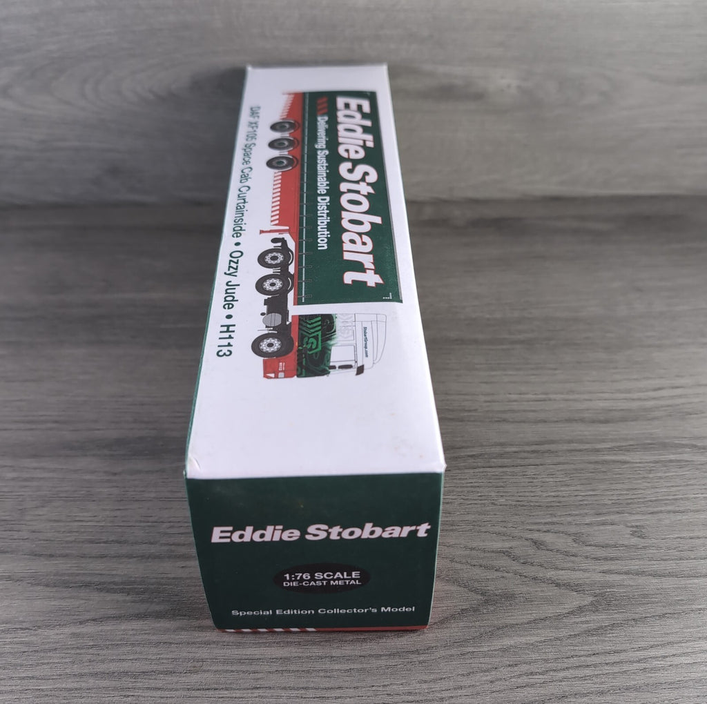 Atlas Editions Eddie Stobart DAF XF105 Space Cab Curtianside Ozzy Jude H113 1:76