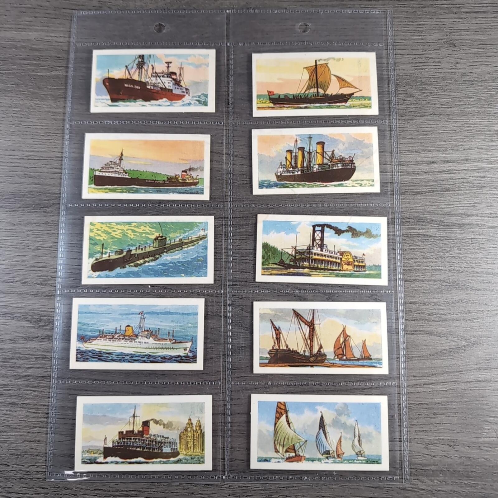 Ships Through the Ages 1963 C.S Ltd 2nd Series Complete Full Set of 50 Cards