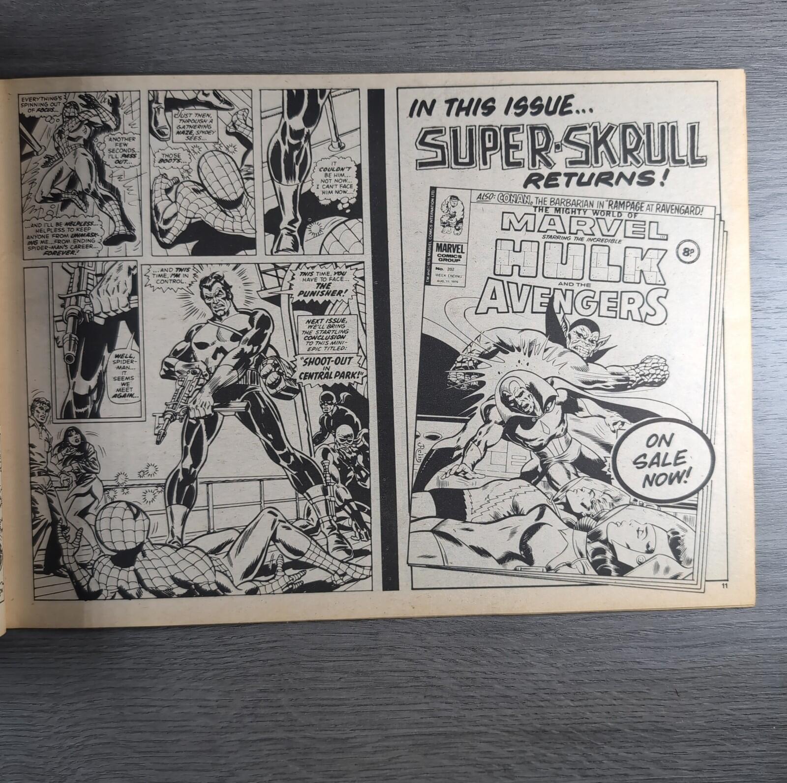 Super Spider-Man With The Super Heroes No. 183 Marvel Comics 11th August 1976