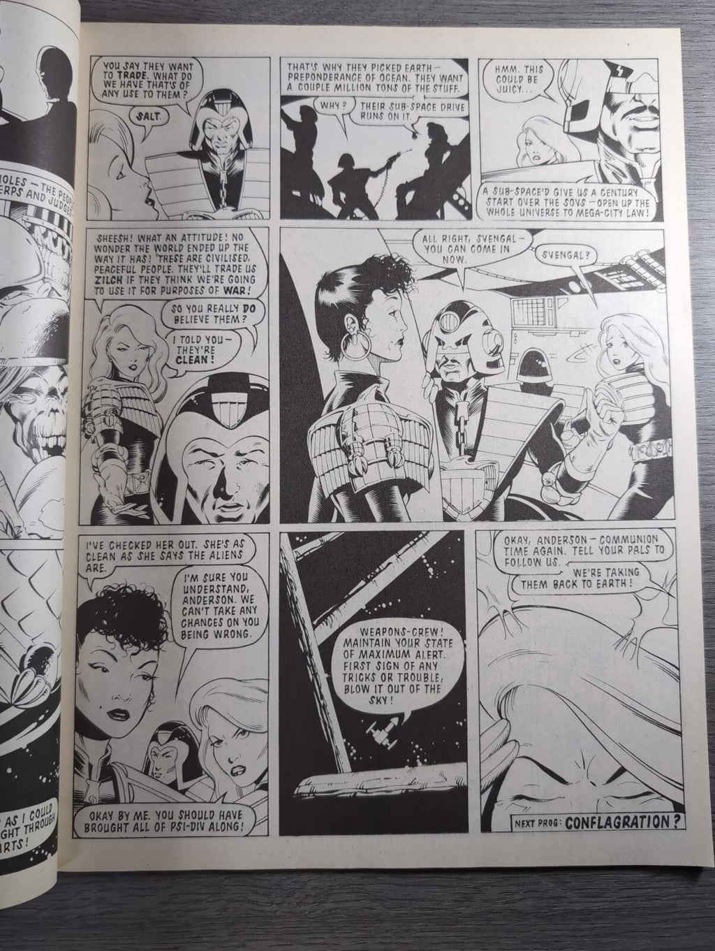2000AD Prog 608 Featuring Judge Dread Comic 7th Jan 1989 Vintage Retro Comic