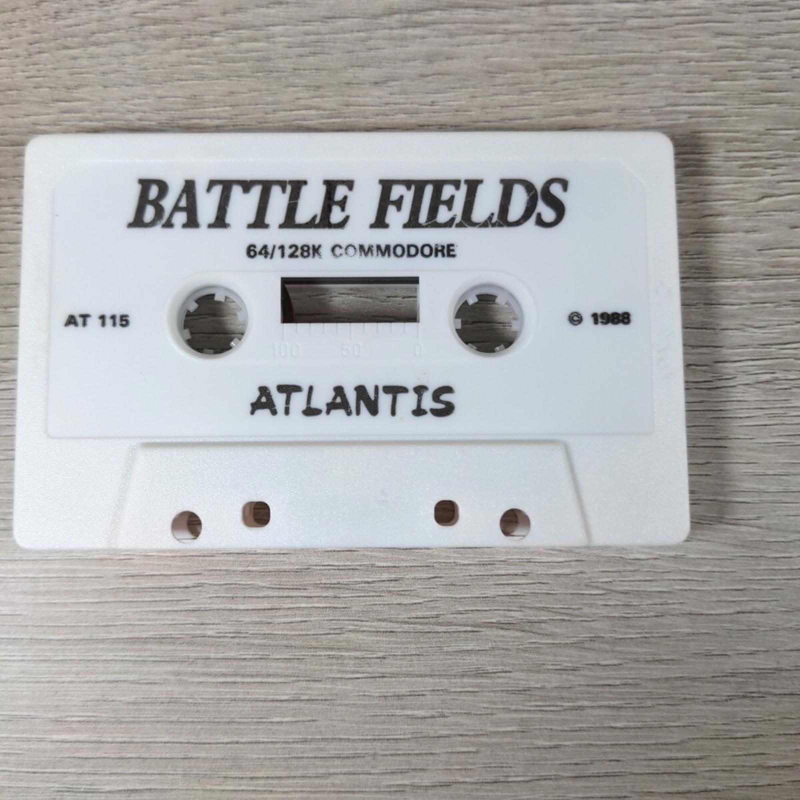 Battle Field Commodore 64 C64 Game Cassette Atlantis Tested & Working