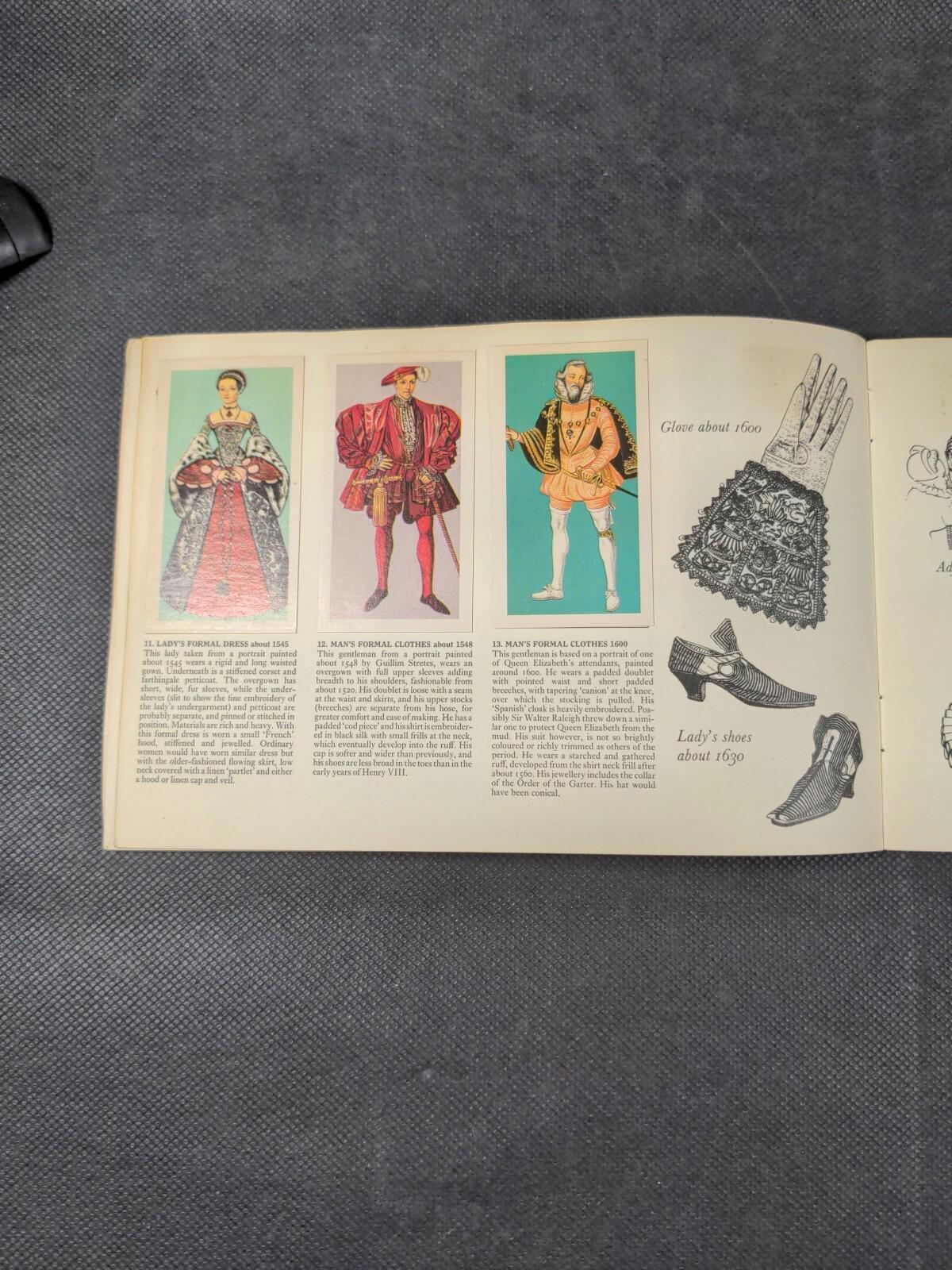 Brooke Bond Tea British Costume Picture Card Album Complete Set