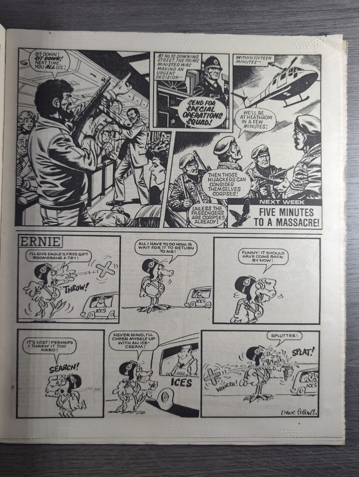 Eagle Comic Issue No. 205 22nd Feb 1988 Vintage Retro UK Comic