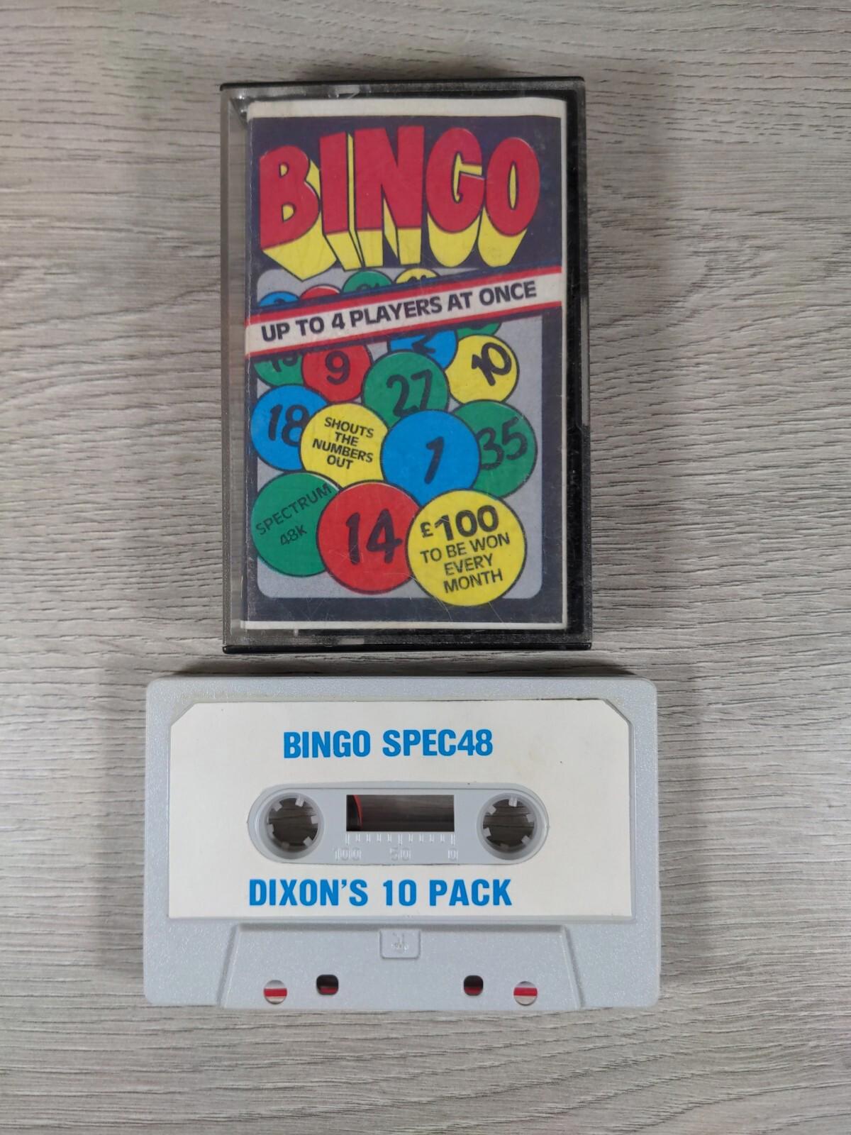 Bingo ZX Spectrum 48K Game Cassette Tested & Working