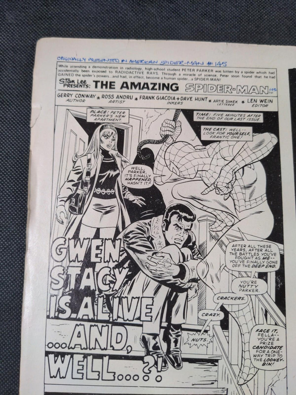 Marvel Comics  - Super Spider Man - Issue No 194 October 1976 - Retrorama UK