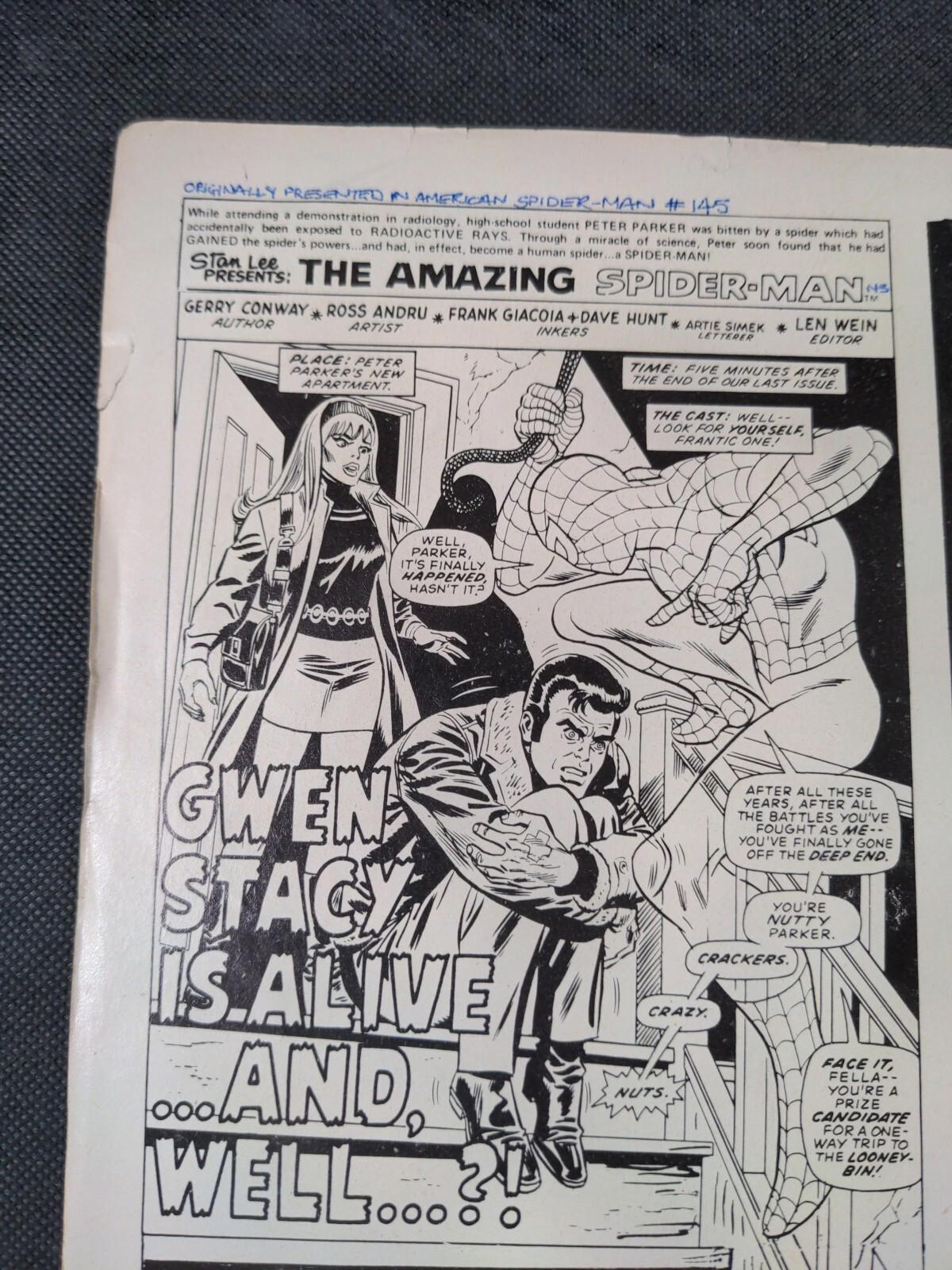Marvel Comics  - Super Spider Man - Issue No 194 October 1976 - Retrorama UK