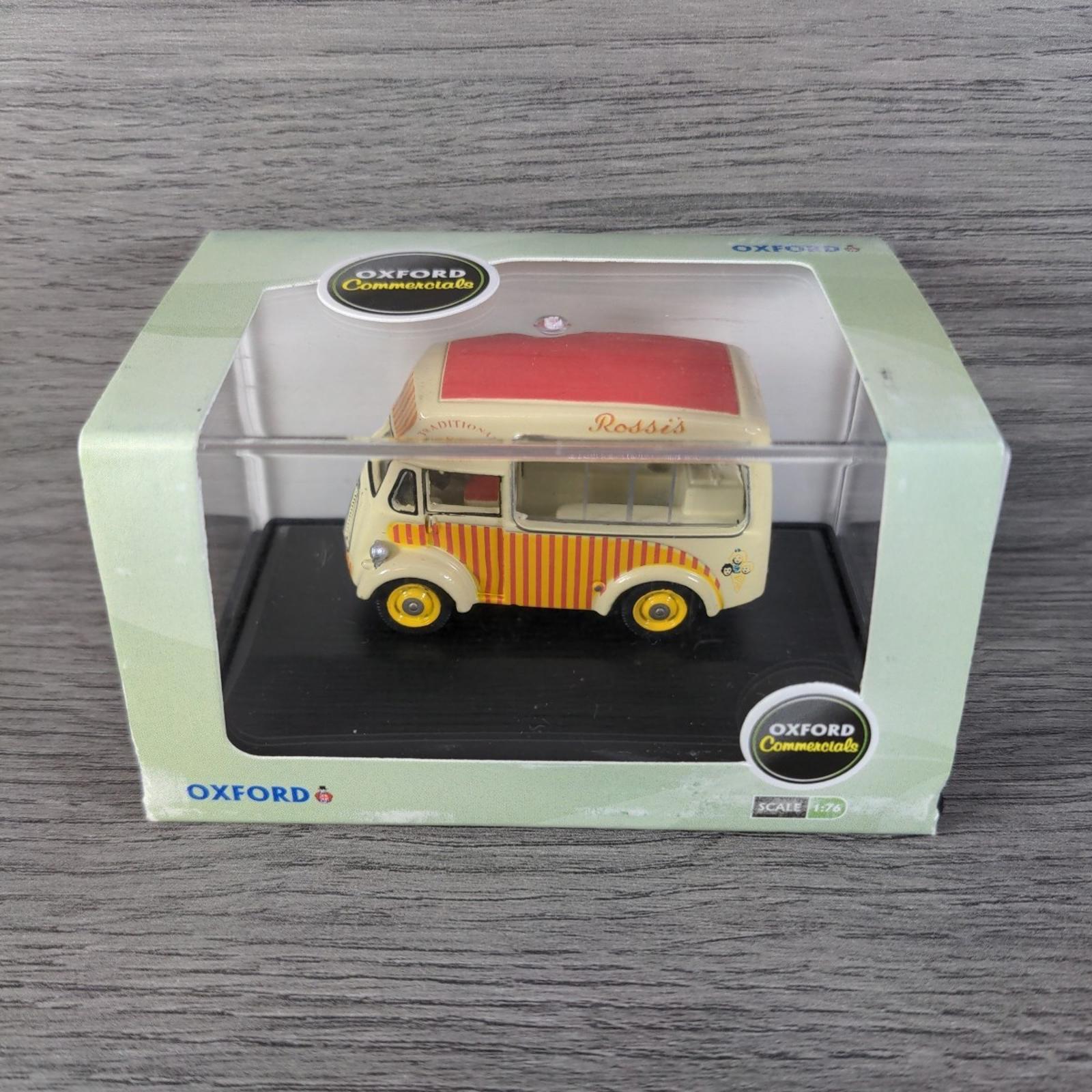 Oxford Commercials Rossi's Morris J Ice Cream Van  1:76 Scale Die-Cast Model