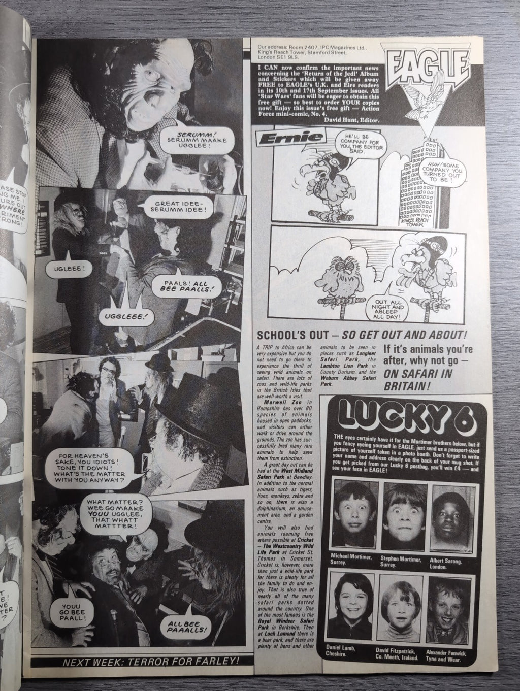 Eagle Comic 27th August 1983 Vintage Retro UK Comic