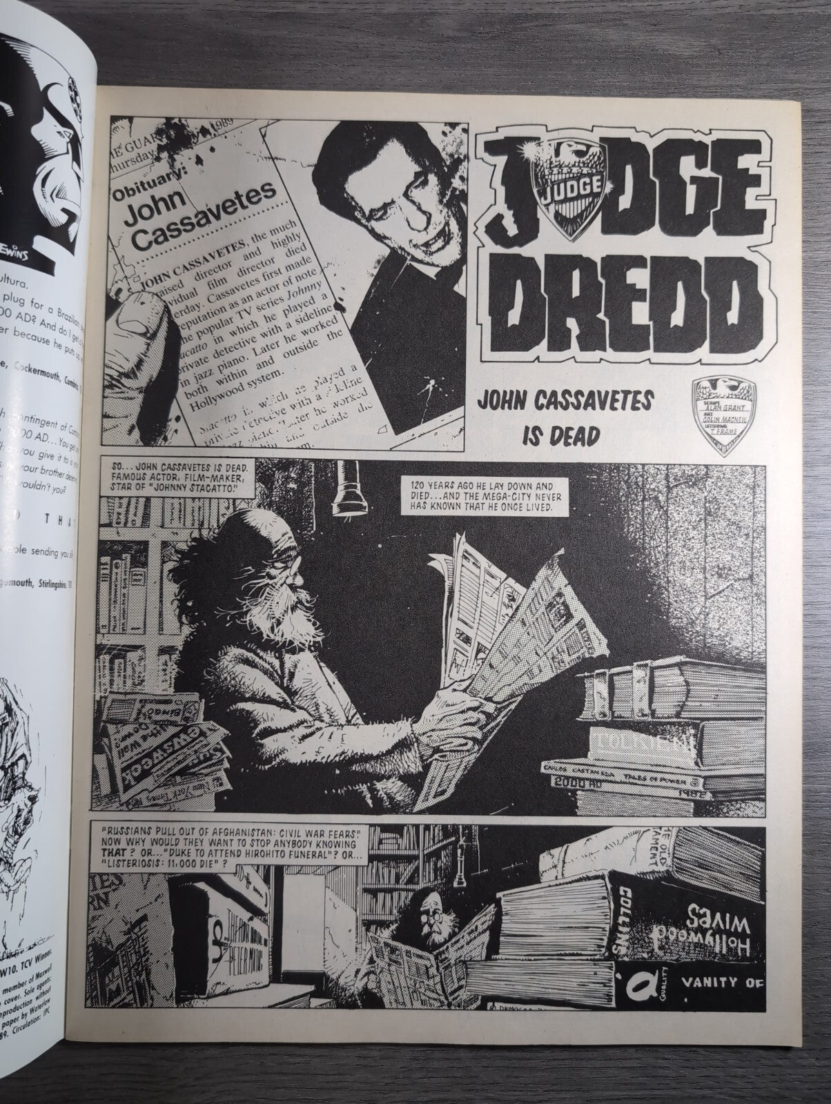 2000AD Prog 627 Featuring Judge Dread Comic 20th May 1989 Vintage Retro Comic
