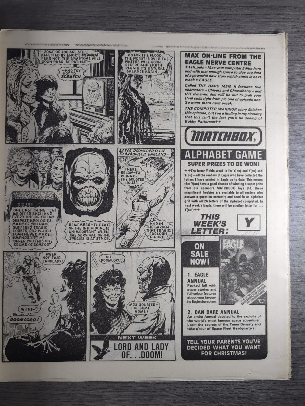 Eagle Comic Issue No. 241 1st November 1986 Vintage Retro UK Comic