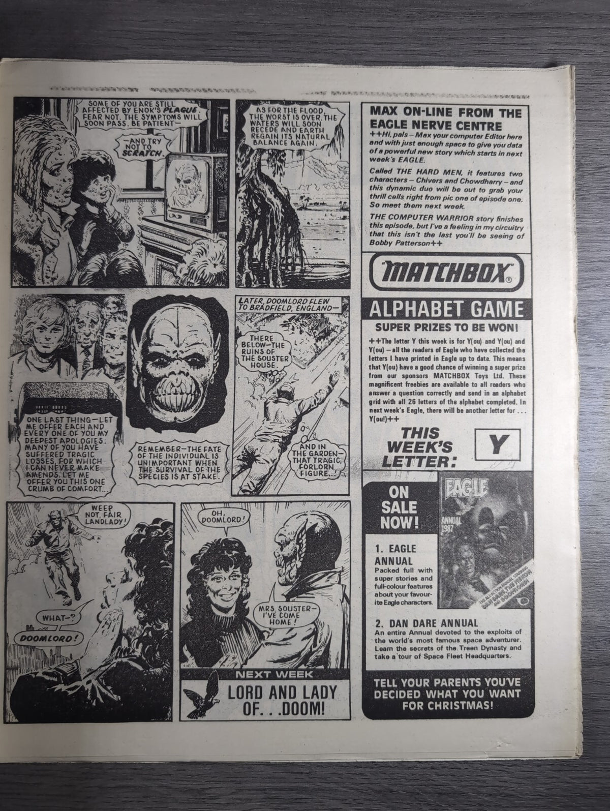 Eagle Comic Issue No. 241 1st November 1986 Vintage Retro UK Comic