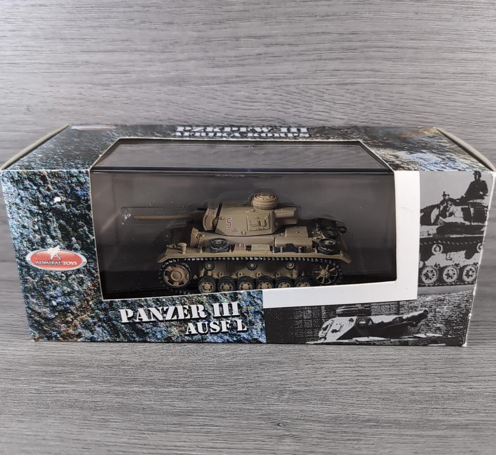1:72nd Armor Panzer III Ausf L Diecast Model Tank 1/72 Scale Admiral Toys