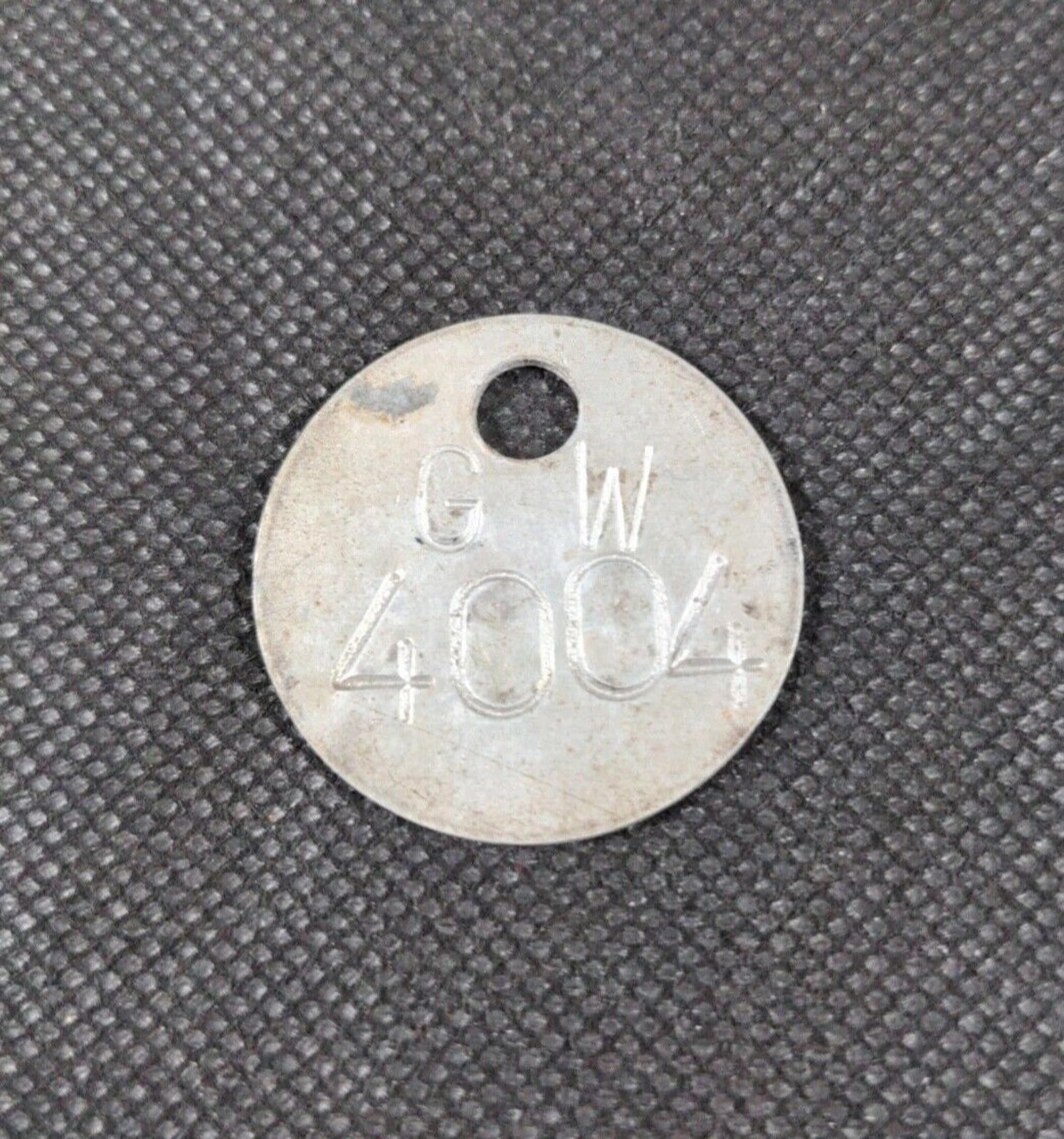 G W No 4004 Miners Pit Check Token Tally - Retrorama UK