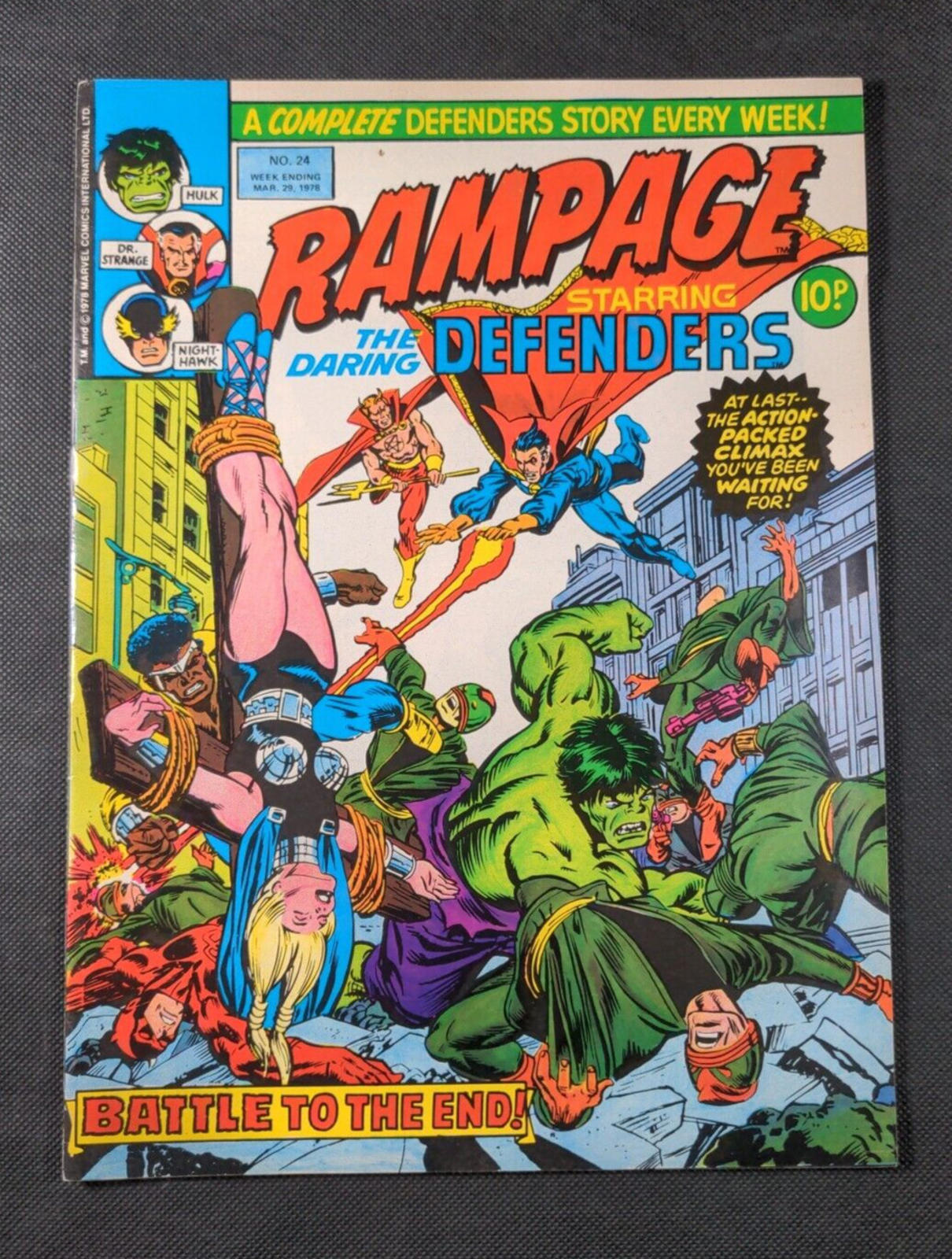 Marvel Comics: Rampage Starring The Daring Defenders Issue No 24 March 1978 - Retrorama UK
