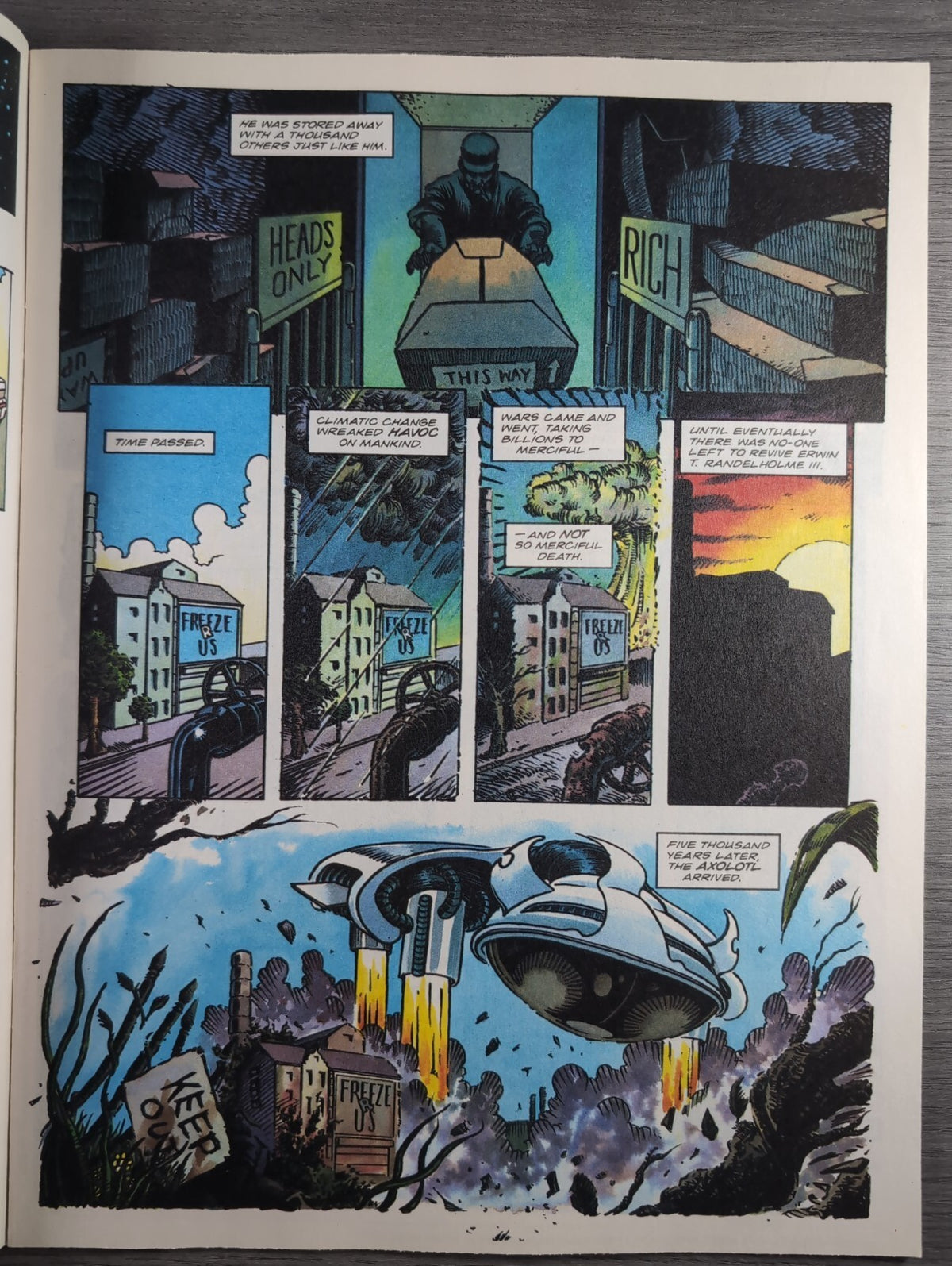 2000AD Prog 865 Featuring Judge Dredd Comic 11th Dec 1993 Vintage Retro Comic