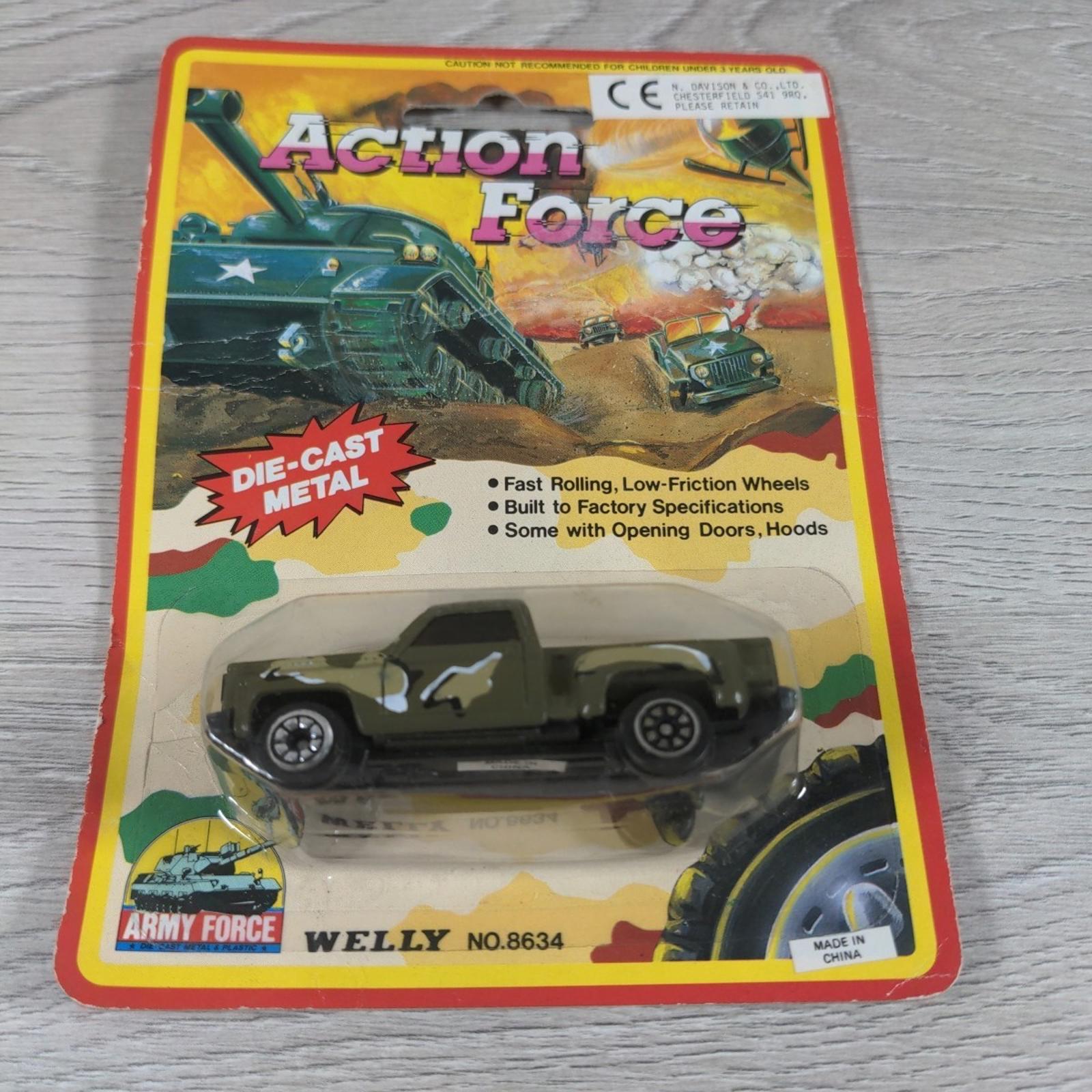 Welly Action Force Military Truck Diecast Model No 8634 1980s Army Force - Retrorama UK