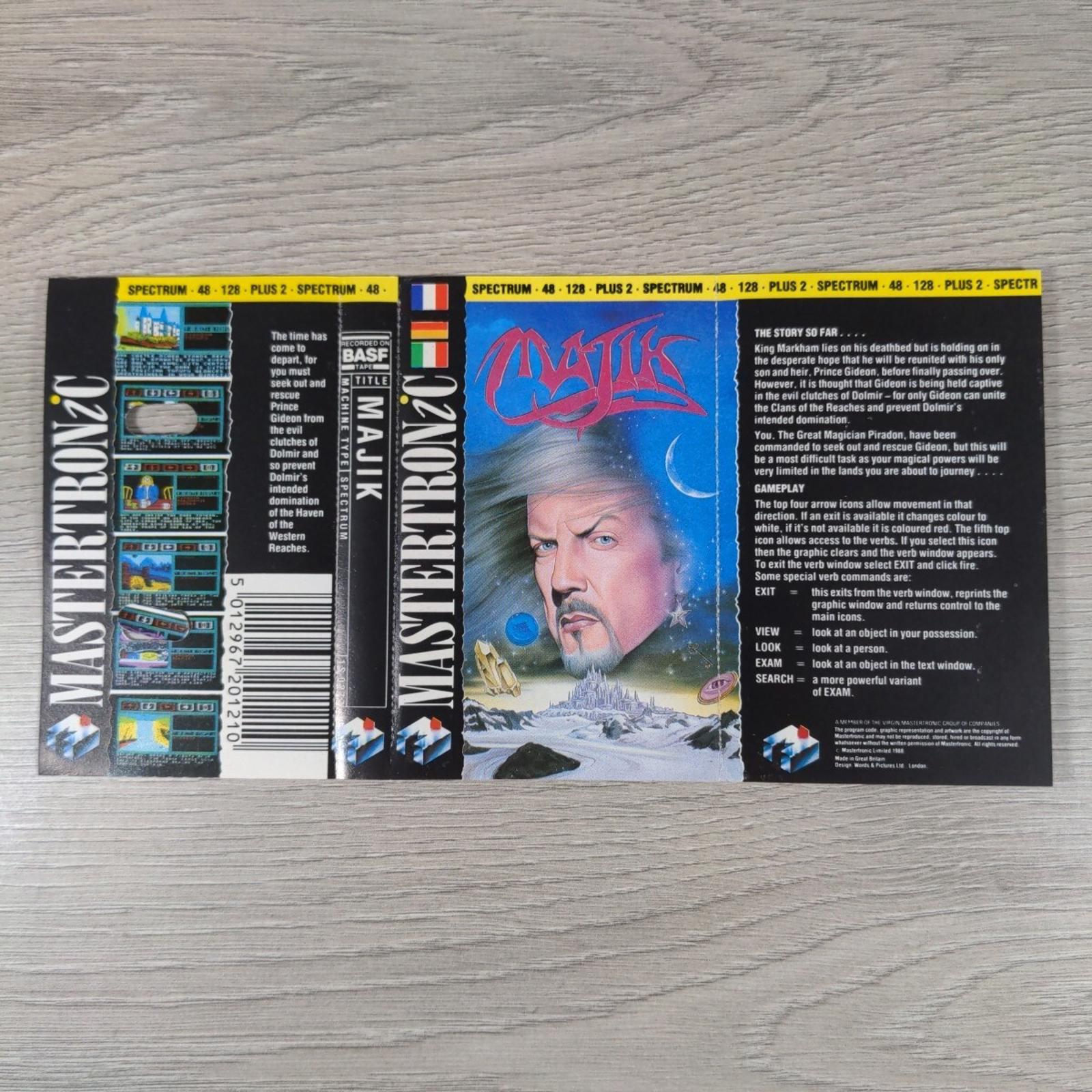 Majik ZX Spectrum 48K 128K Video Game Cassette Tested & Working
