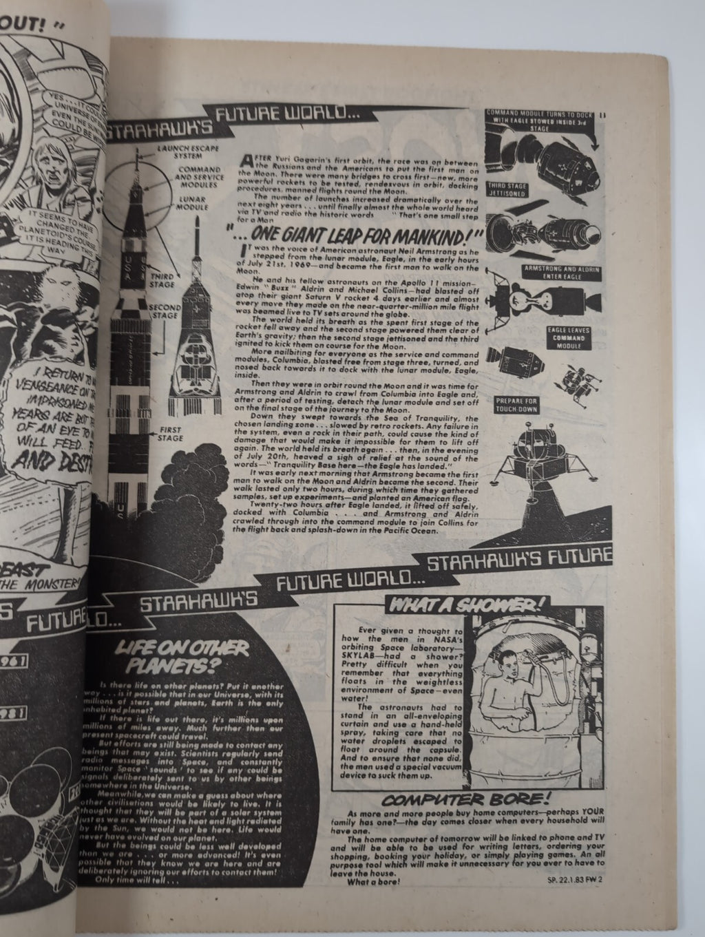Spike Comic Issue No. 1 Jan 22nd 1983 D.C Thomson Vintage Retro Comic