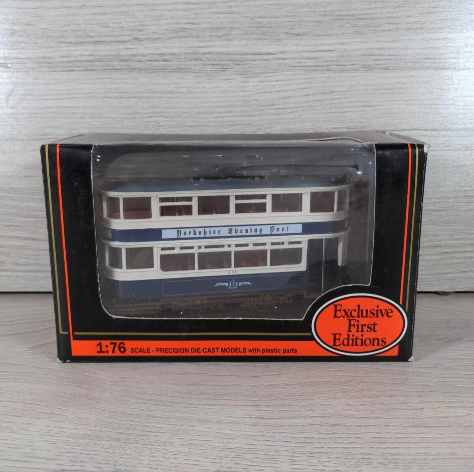 Exclusive First Editions Leeds Tramcar Evening Post 14303 1:76 Diecast Model