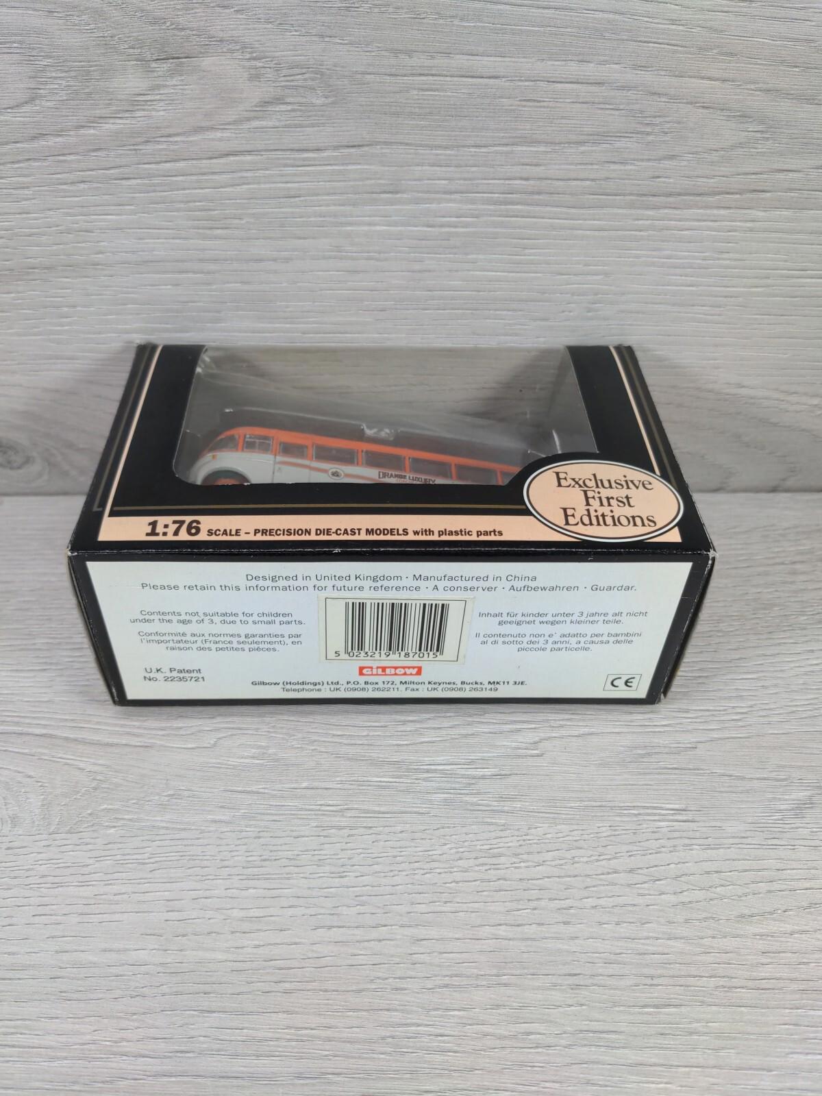 Exclusive First Editions Bedford SB Duple Vega Orange Luxury Coach 1:76 Scale - Retrorama UK