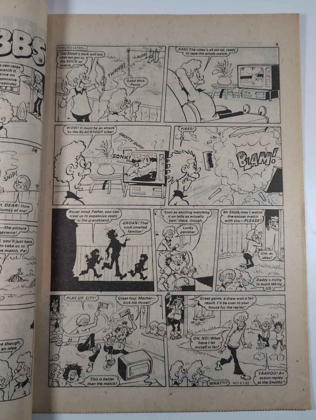 Nutty Comic Featuring Bananaman Issue No. 100 Jan 9th 1982 Vintage Retro Comic