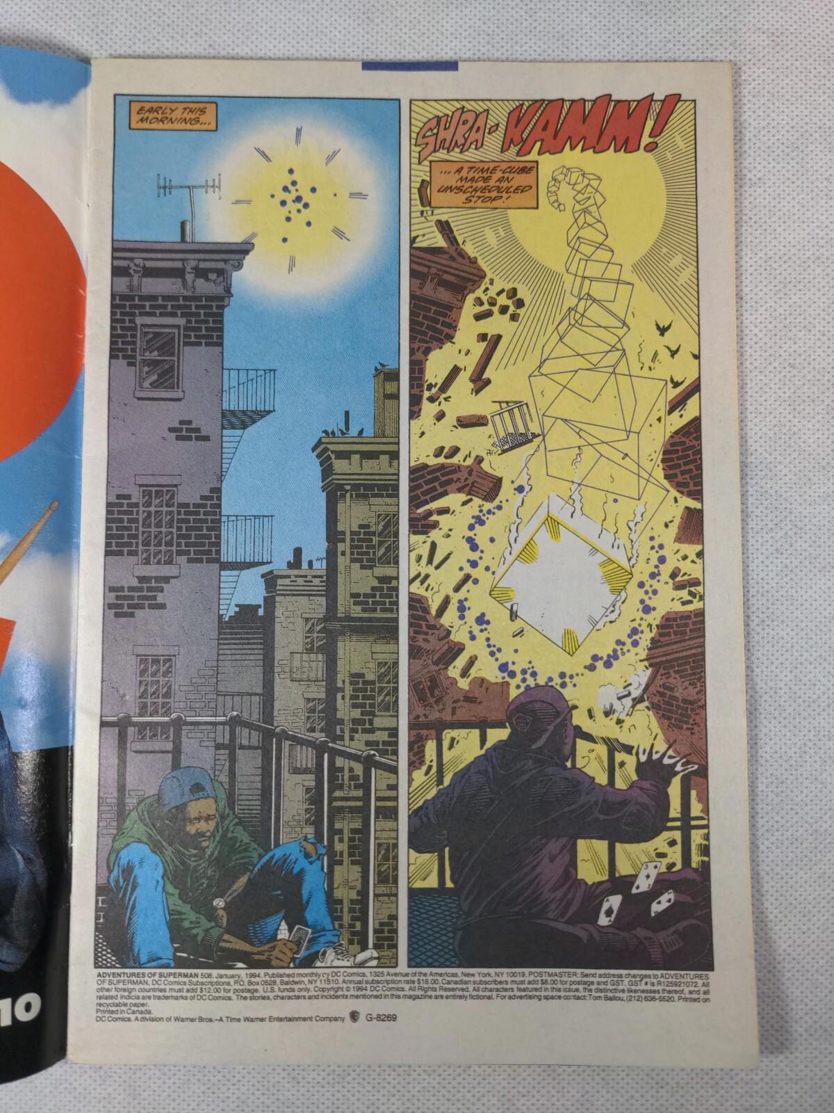 DC Comics The Adventures Of Superman #508 January 1994 Vintage Comic - Retrorama UK