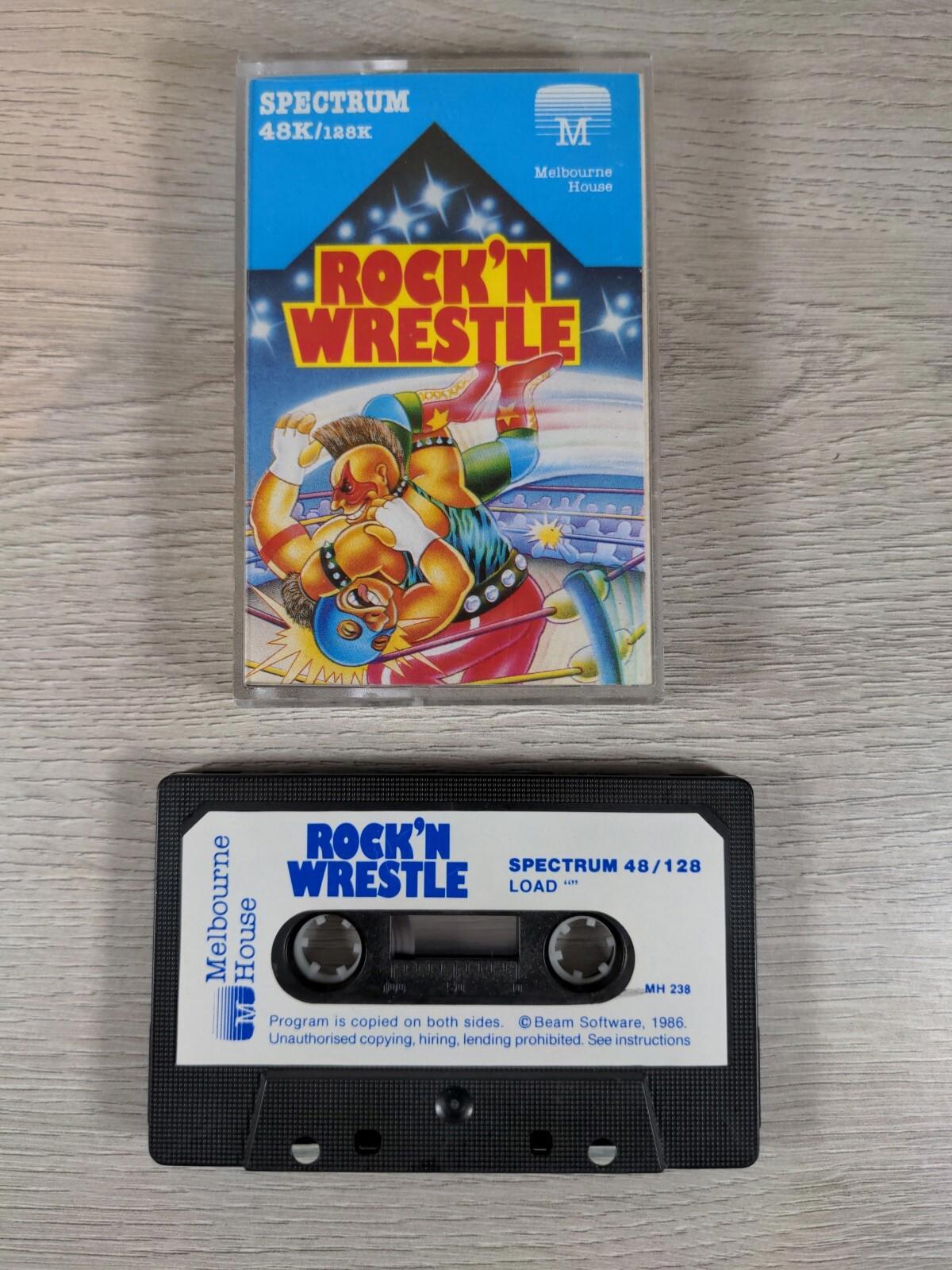 Rock N Wrestle ZX Spectrum 48K 128K Video Game Cassette Tested & Working