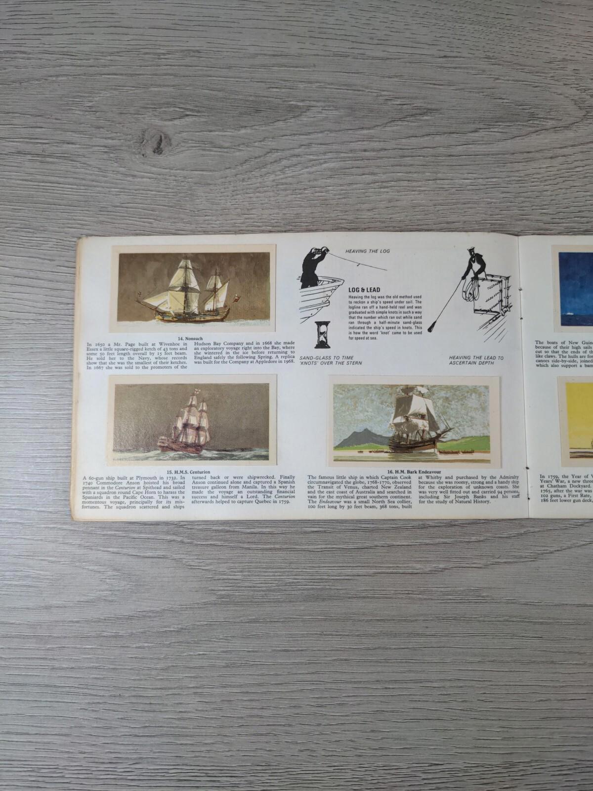 Brooke Bond Tea Cards: The Saga Of Ships Album Complete With All Cards In Set