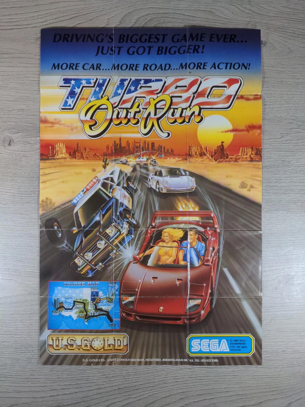 Turbo Out Run ZX Spectrum 48K 128K Game Cassette US Gold Tested & Working