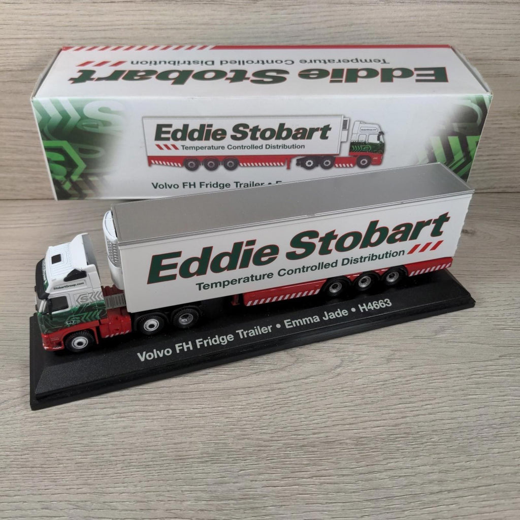 Atlas Editions Eddie Stobart Volvo FH Fridge Trailer Emma Jade H4663  1:76 Scale