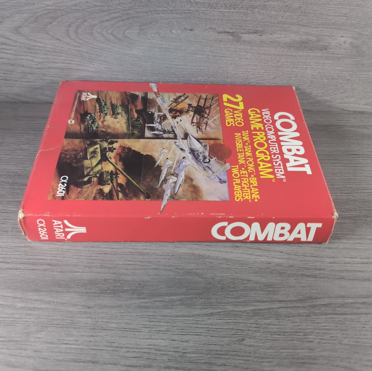 Combat Atari 2600 Video Game CX2601 Cartridge  Manual Boxed CIB Tested & Working